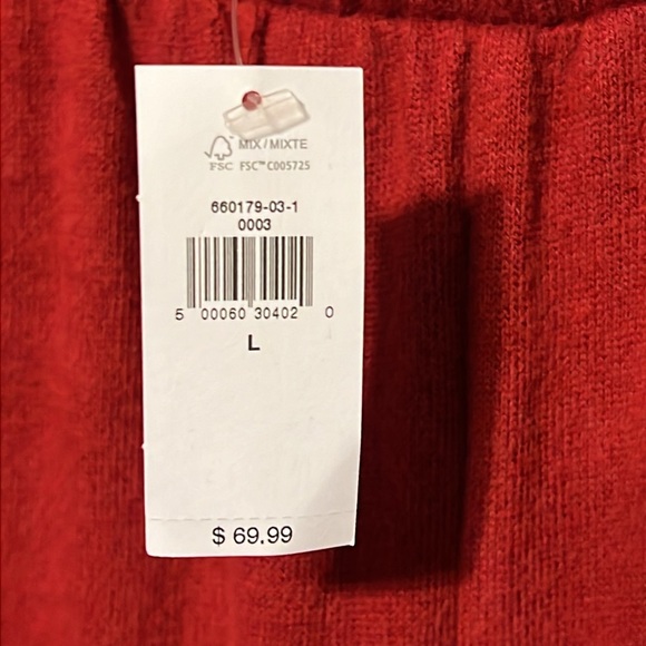 Banana Republic women’s wide leg pants Size Large Color Red - Picture 5 of 8